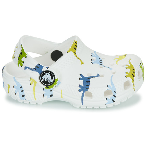 Crocs - Classic Character Print Clog T - Blanc / Dinosaure