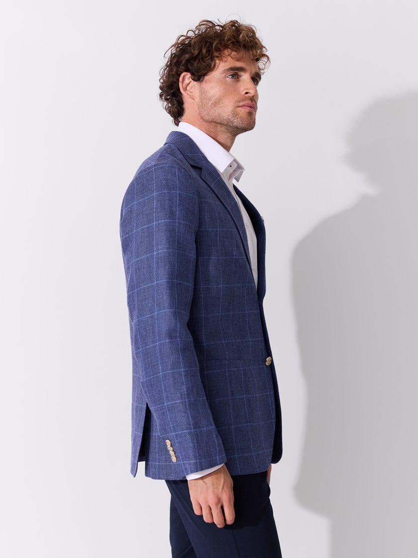 Leo rutet linblazer Vintage Indigo