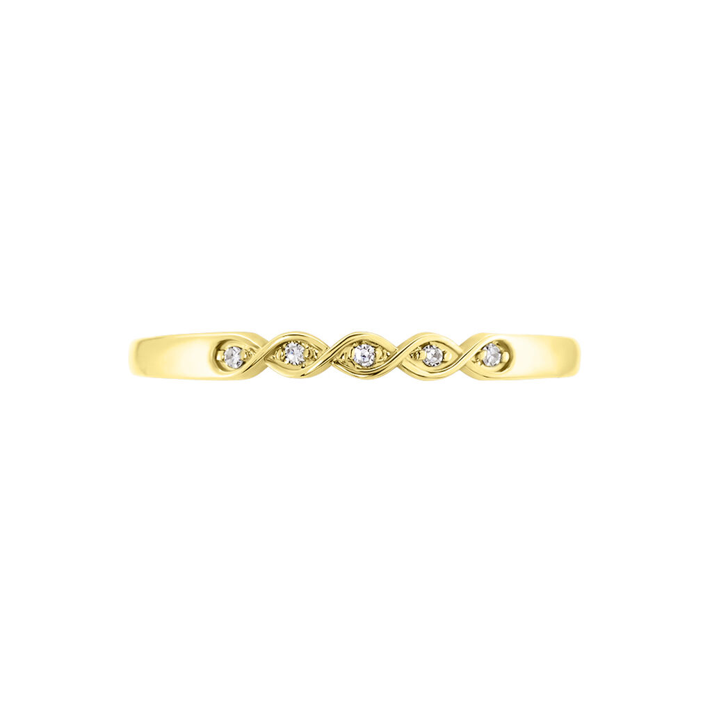 Bague Or Jaune Terance Diamants