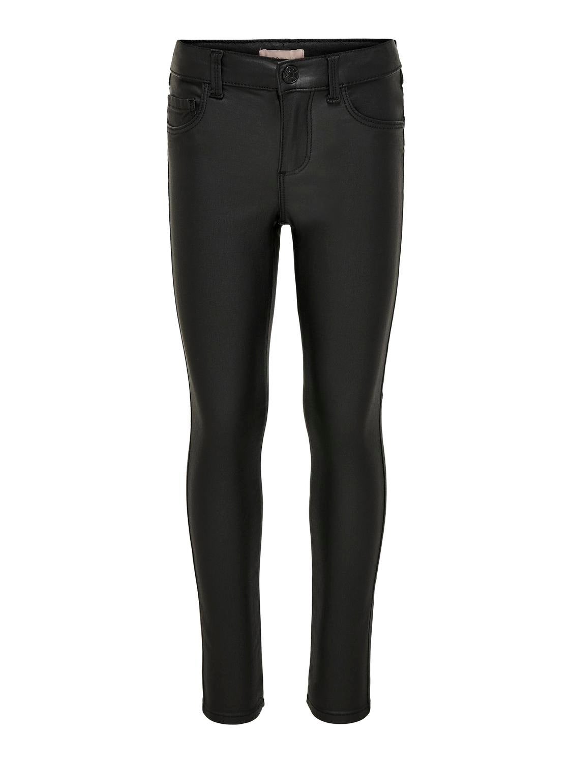 KOGROYAL Mittlere Taille Skinny Fit Klassische Hose Black