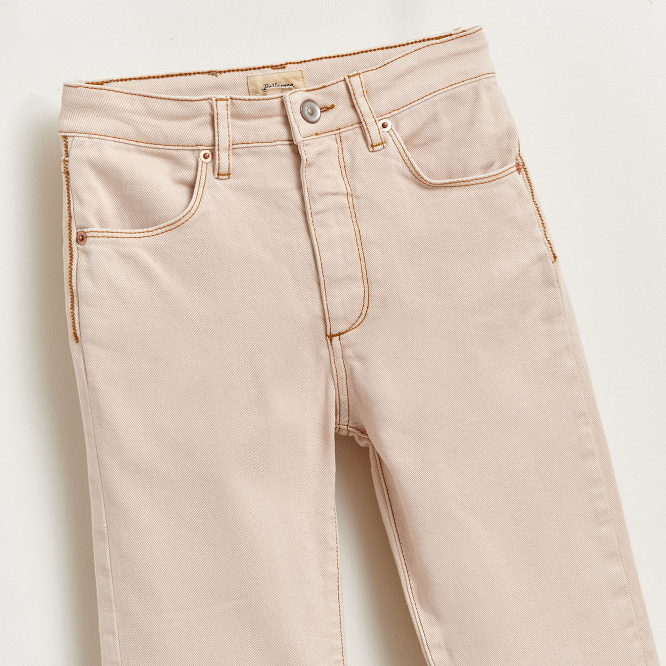 Bellerose Jean regular Pinata en Coton beige