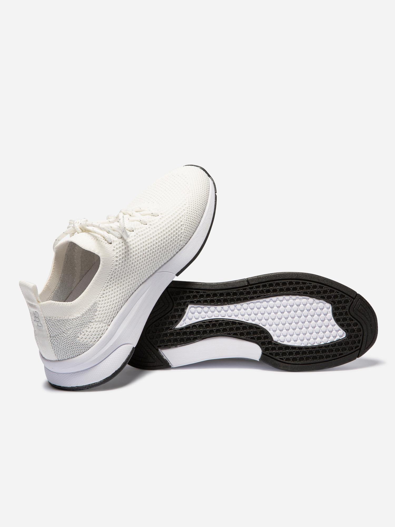 Baskets Femme Tricotage Sans Coutures Blanc
