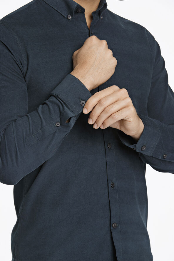 Lindbergh Fine corduroy shirt L/S Deep green