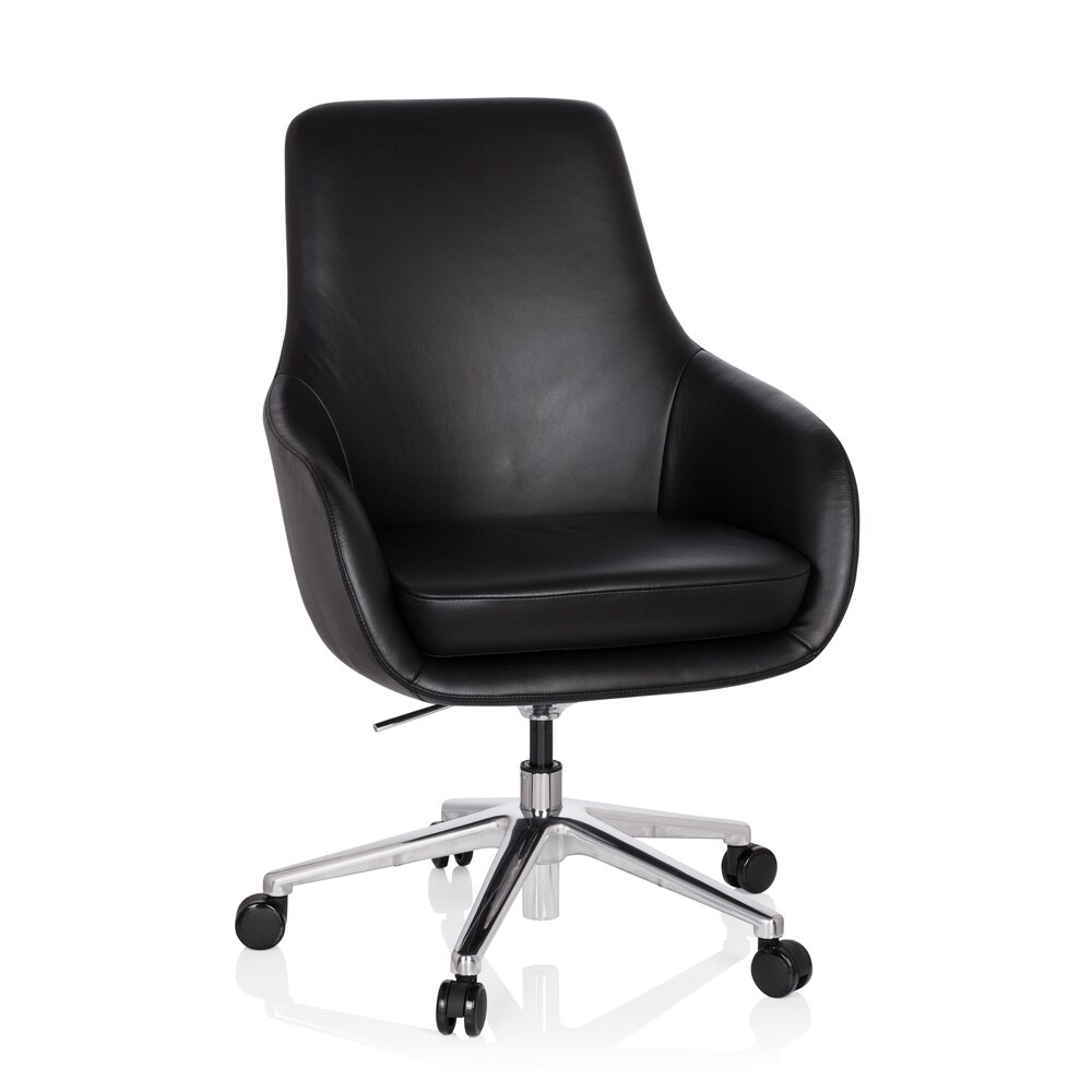 Profi Chefsessel BARENO Leder mit Armlehnen hjh OFFICE