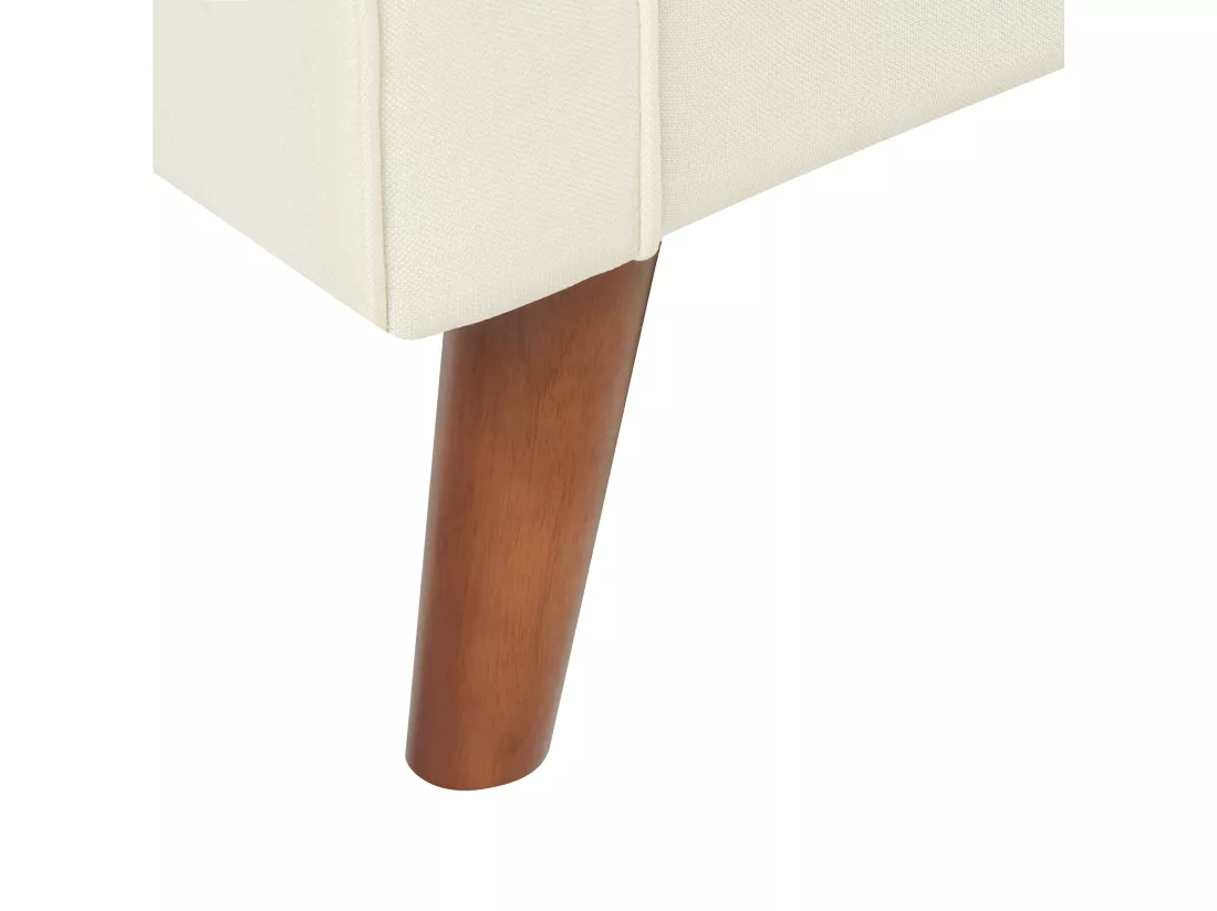 Canapé 3 places en tissu blanc cassé LOKKA