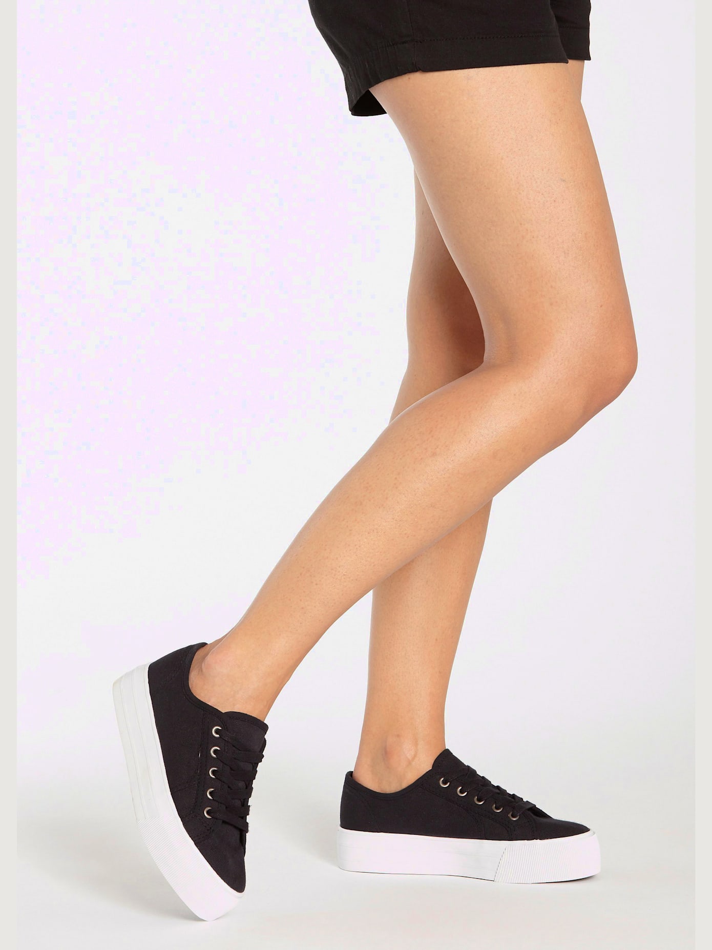 Baskets talon compensé tendance