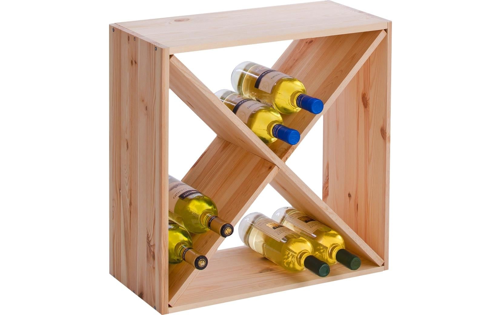 Zeller Present Weinregal »52 x 25 x 52 cm« Holzart: Nadelholz (China)