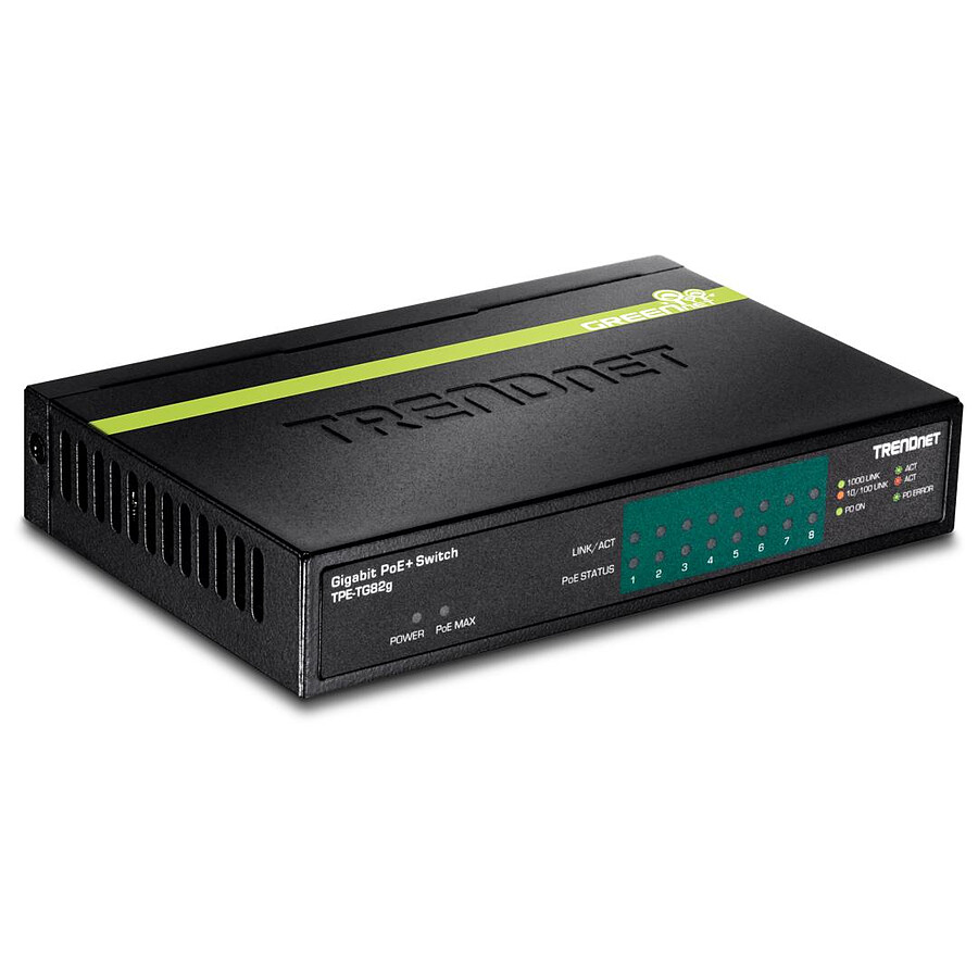 Trendnet TPE-TG82G - Switch 8 ports PoE+ Gigabit