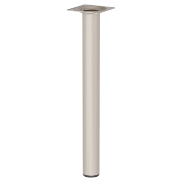 Duraline meubelpoot rond zand / beige staal Ø3x30 cm