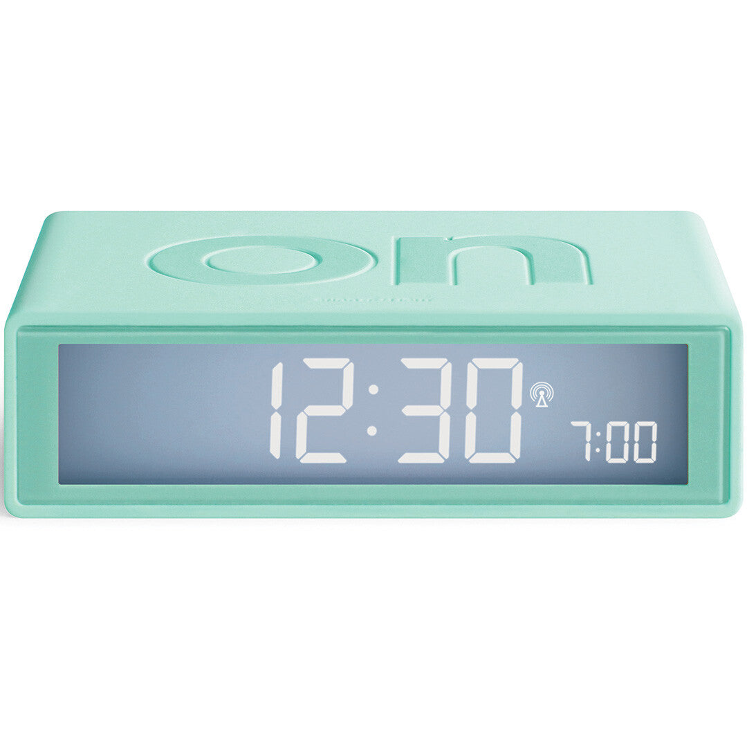 Lexon flip classic digitale wekker - mint green