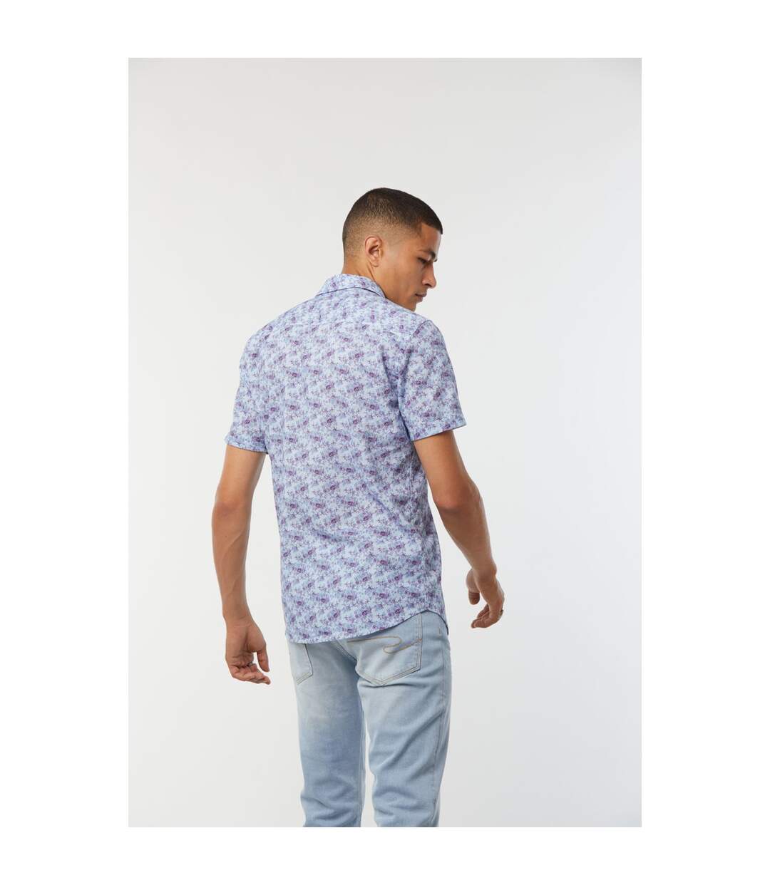 Chemise manches courtes coton slim DINOLO