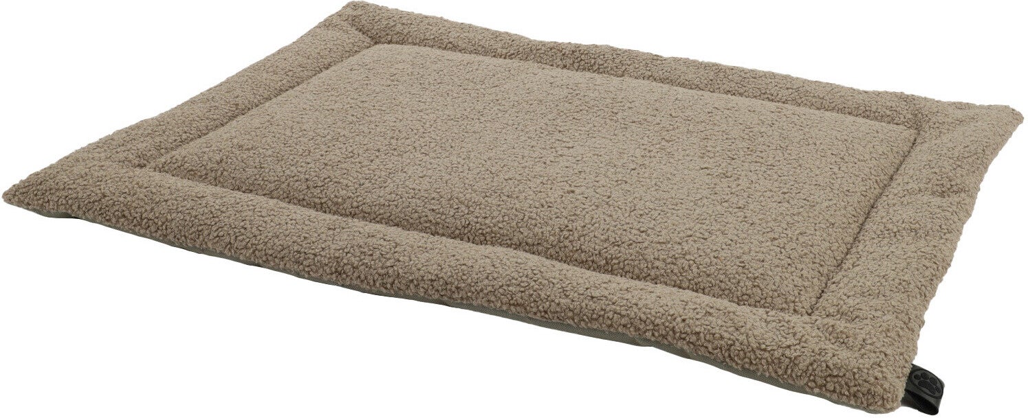 Overseas Petlife benchkussen Teddy taupe 75 x 55 x 2 cm
