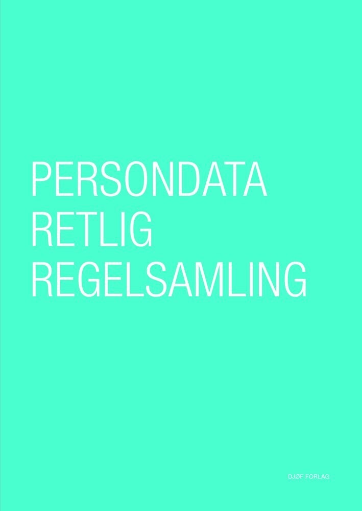 Persondataretlig Regelsamling - Peter Blume - Bog