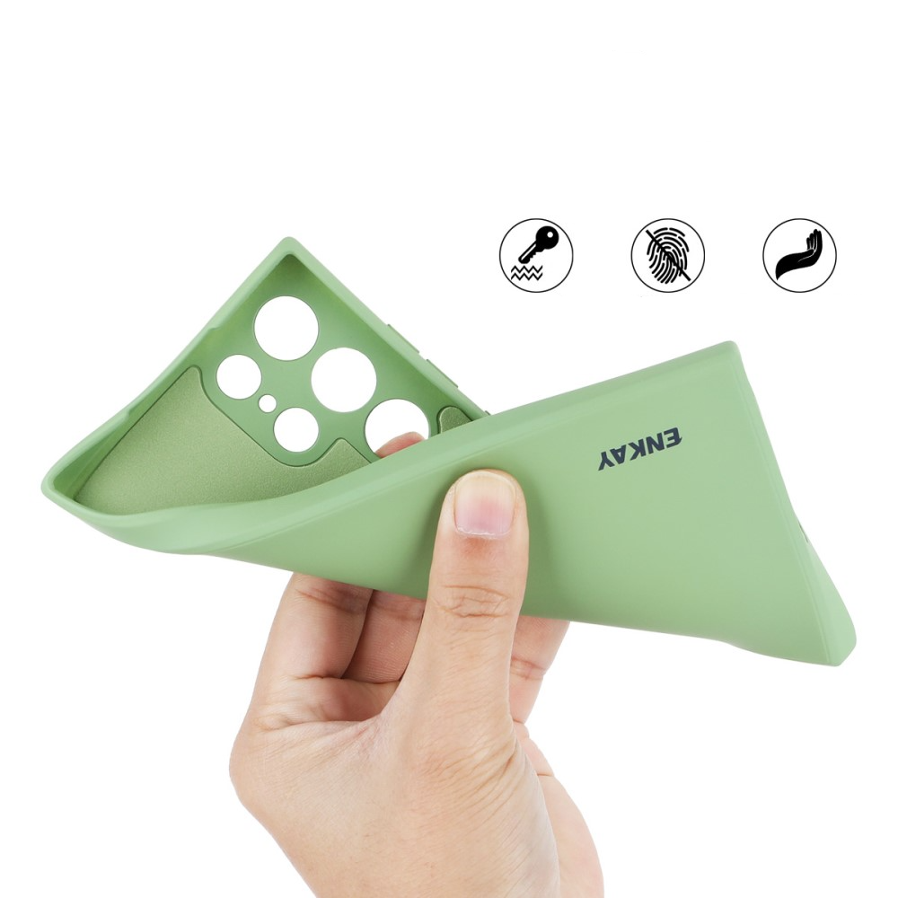 Samsung Galaxy S23 Ultra 5G Gummi Case Hülle mit Kameraschutz - Petrol (Matt)