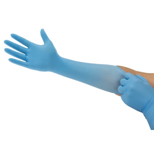Gant à usage unique nitrile Microflex 93-243 bleu non poudré 39,5cm