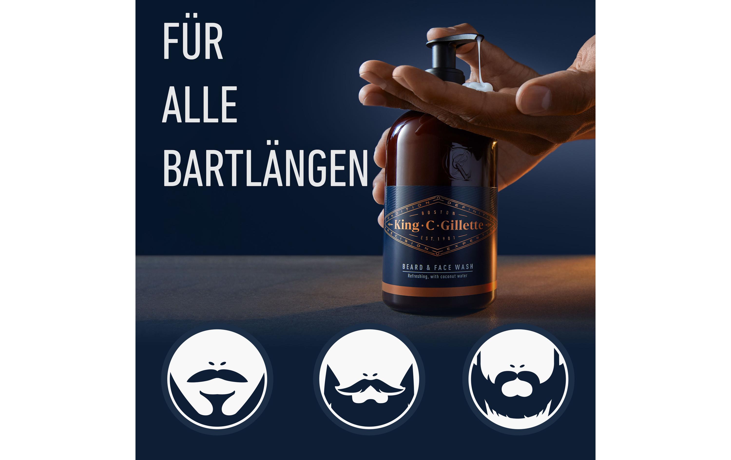 Bartshampoo 350 mlBartshampoo für Männer mit Kokoswasser, Arganöl und Avocadoöl