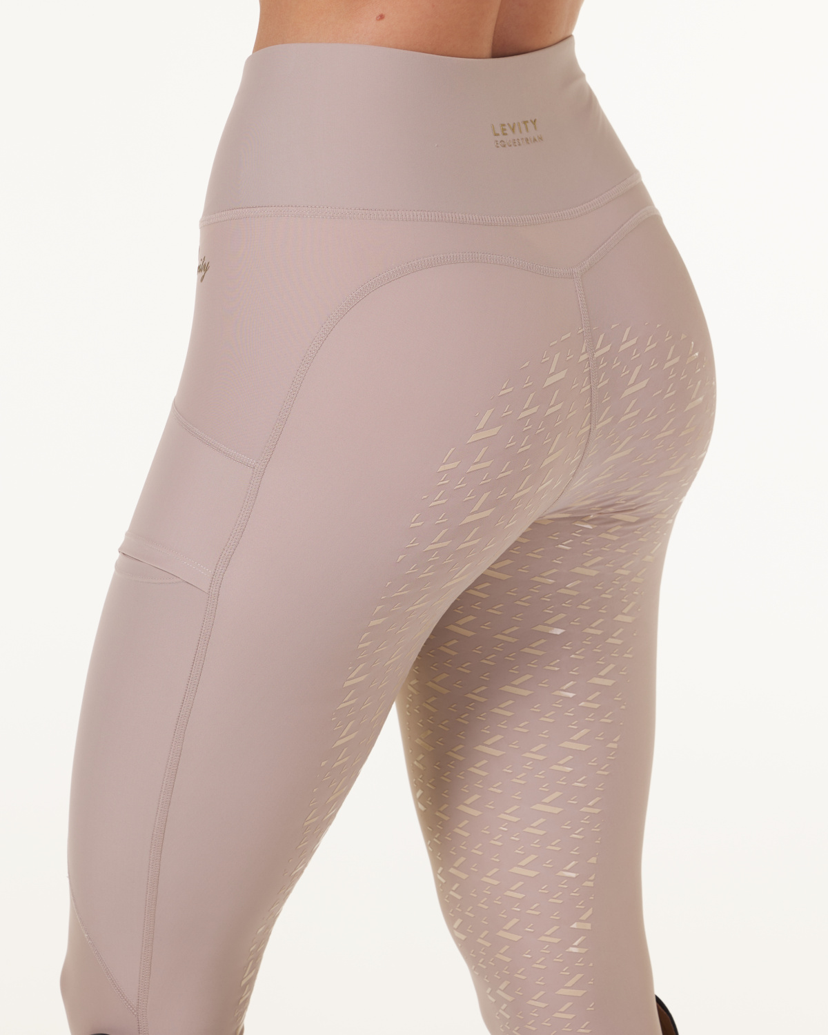 LEVITY Lilly Function Riding Tights w Seat Grip Chalk