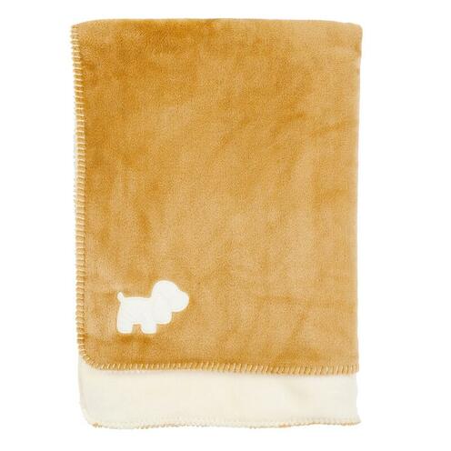 Couverture supersoft 75*100 caramel et vanille CHARLIE - NATTOU