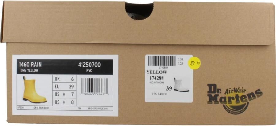 Dr. Martens Dr Martens 1460 Rain Laarzen Geel