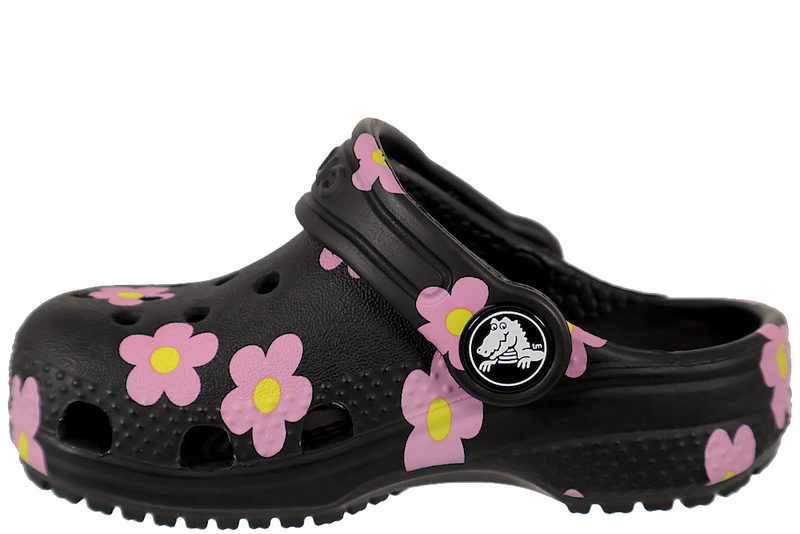 CROCS CLASSIC FLOWER CLOG S I SORT GUMMI