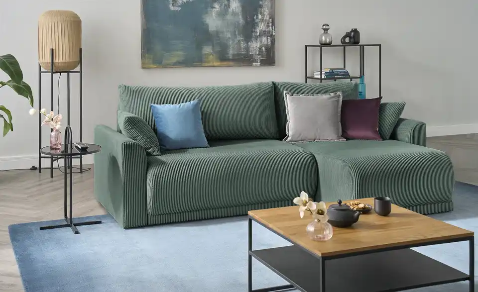 Ecksofa Malyn Grün rechts