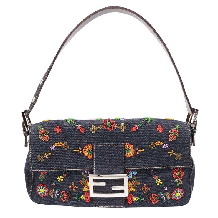 Fendi Vintage Fendi Baguette Navy