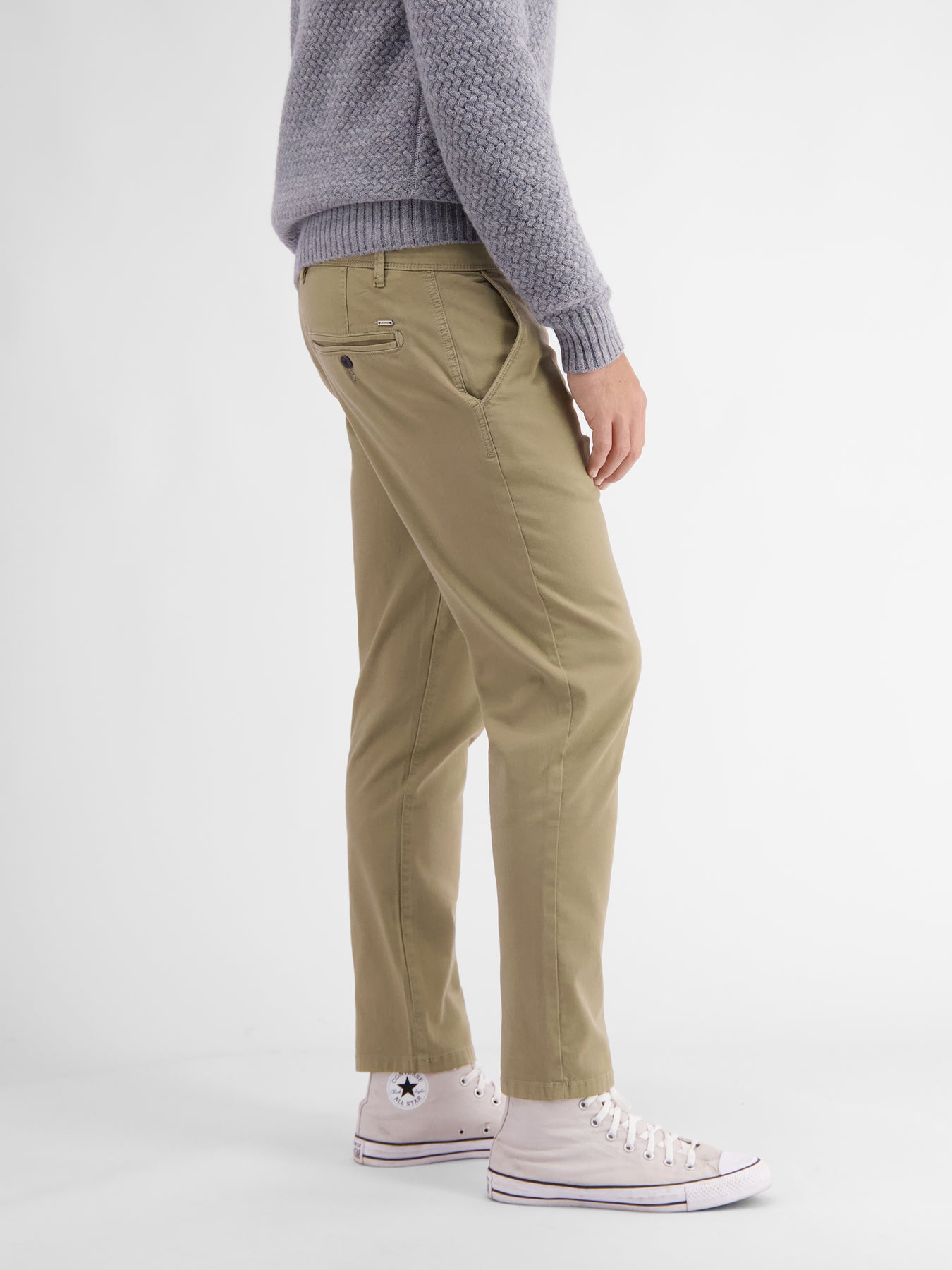 Chino mit Microstruktur, SLIM FIT