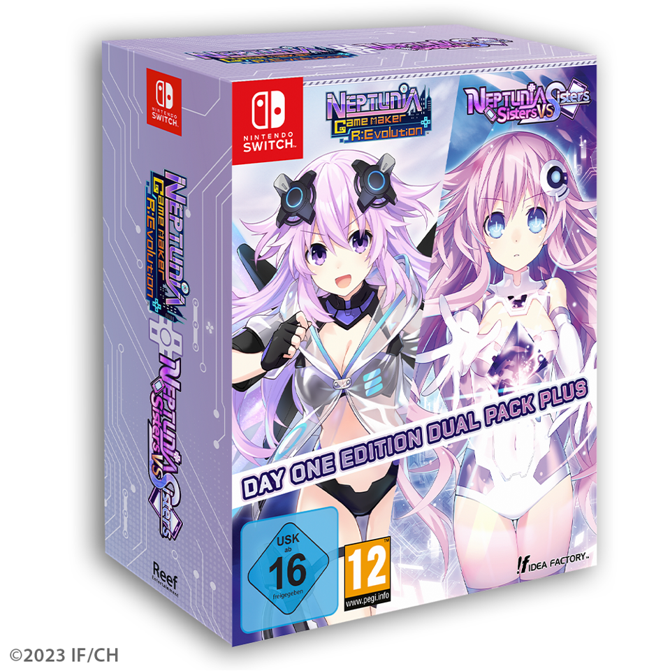 Neptunia Game Maker R:Evolution / Neptunia: Sisters VS Sisters (Day One Edition) (Dual Pack)- Nintendo Switch