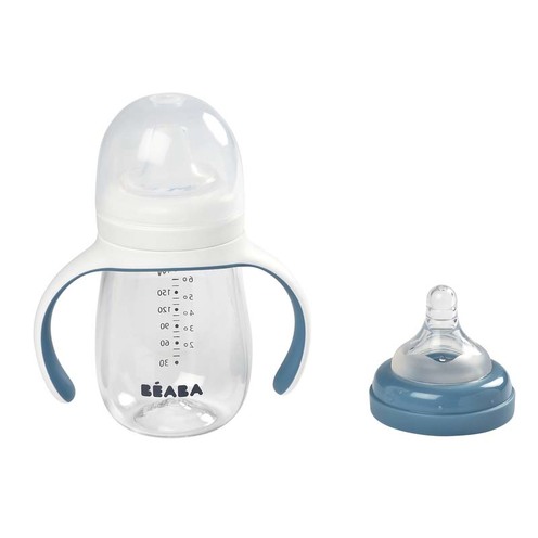 Biberon d'apprentissage 2 en 1 Bleu - BEABA