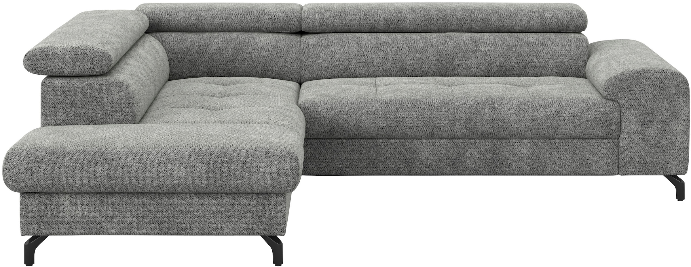 COTTA Ecksofa »Aura L-Form, B: 260 cm« mit Bettfunktion, Bettkasten & Kopfteilverstellung