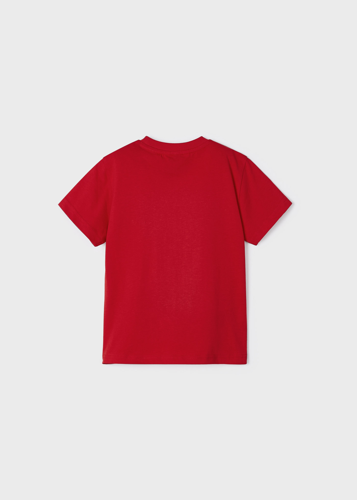 Camiseta de manga curta com estampa interativa para meninos