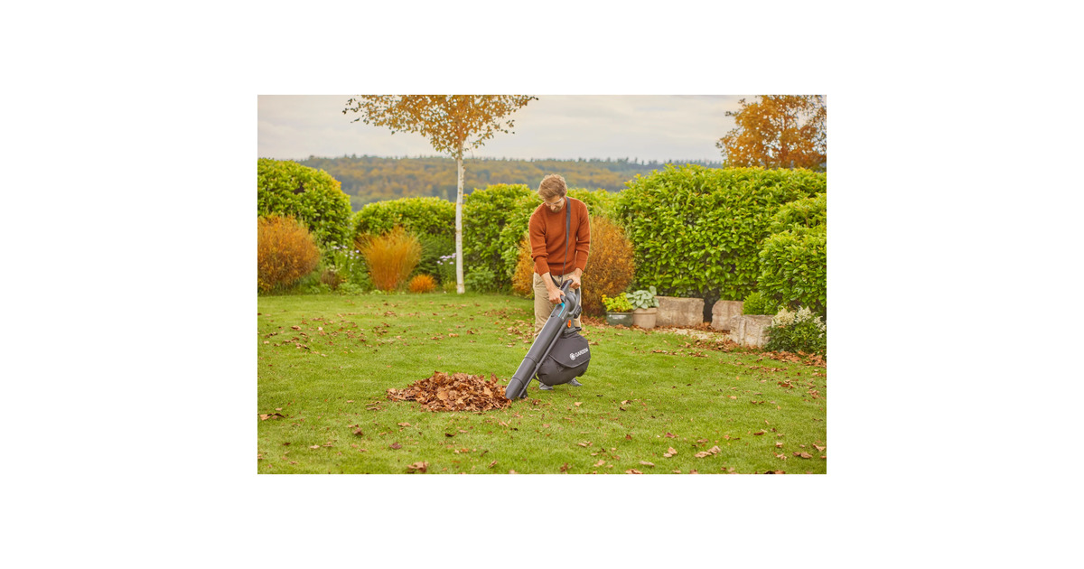 GARDENAStofzuiger/-blazer PowerJet Collect bladzuiger / bladblazer  (Grijs/zwart, accu en oplader niet inbegrepen)