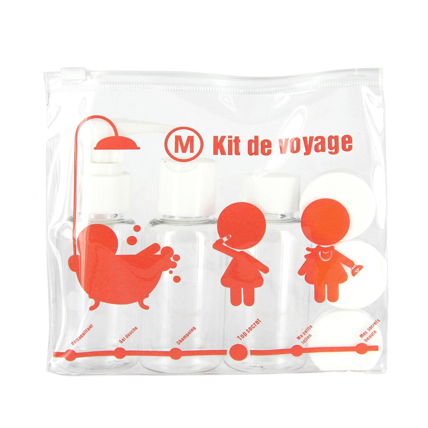 KIT DE VOYAGE FLACON X3 ET POT PICTO X3