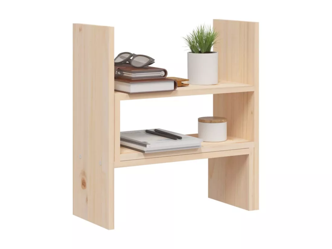 Support pour moniteur (39-72)x17x43 cm Bois de pin solide