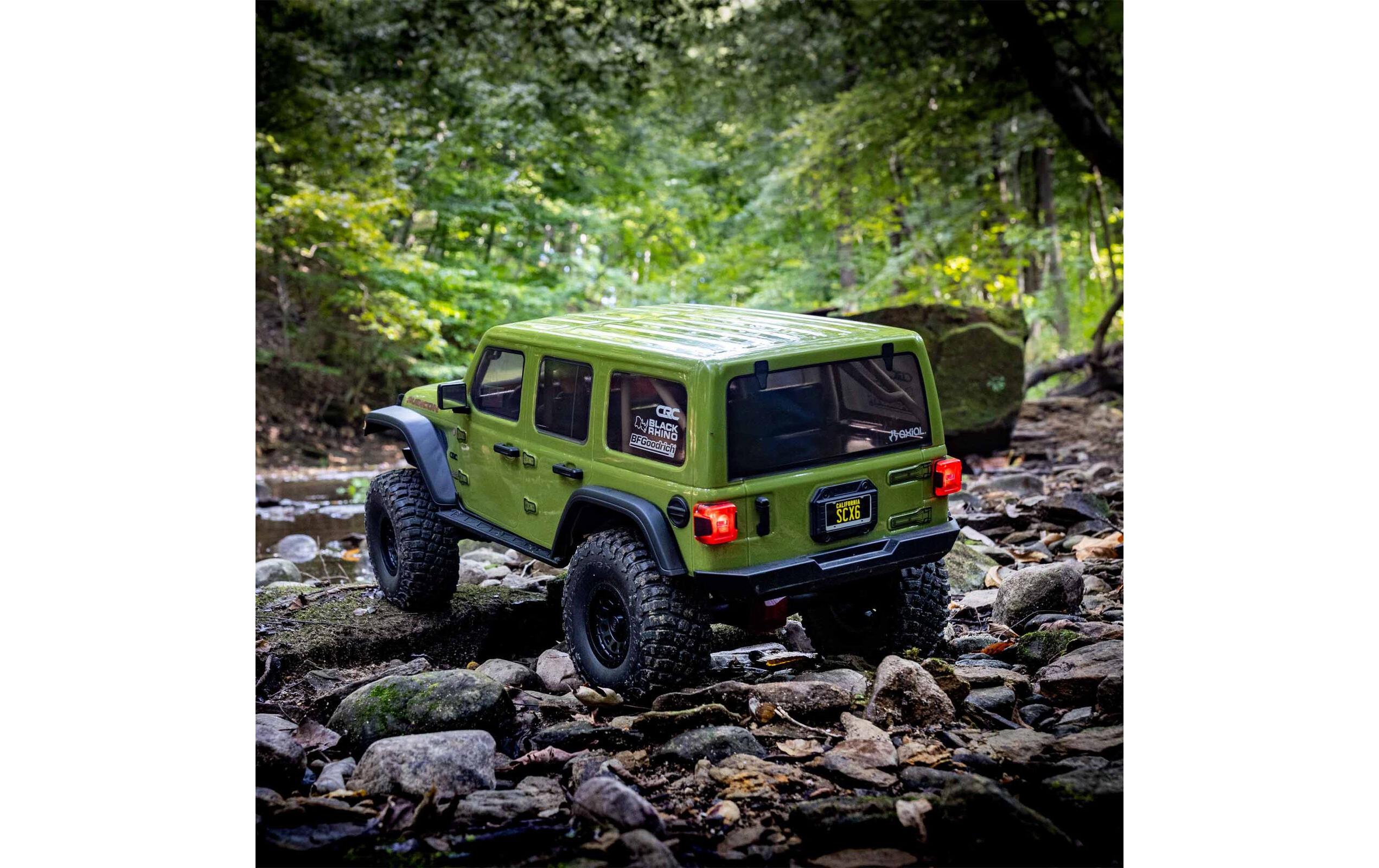 Scale Crawler SCX6 Jeep Wrangler Rubicon JLU, Grün 1:6, ARTR<br>Grosser Rock Crawler mit leistungsstarken Spektrum Komponenten