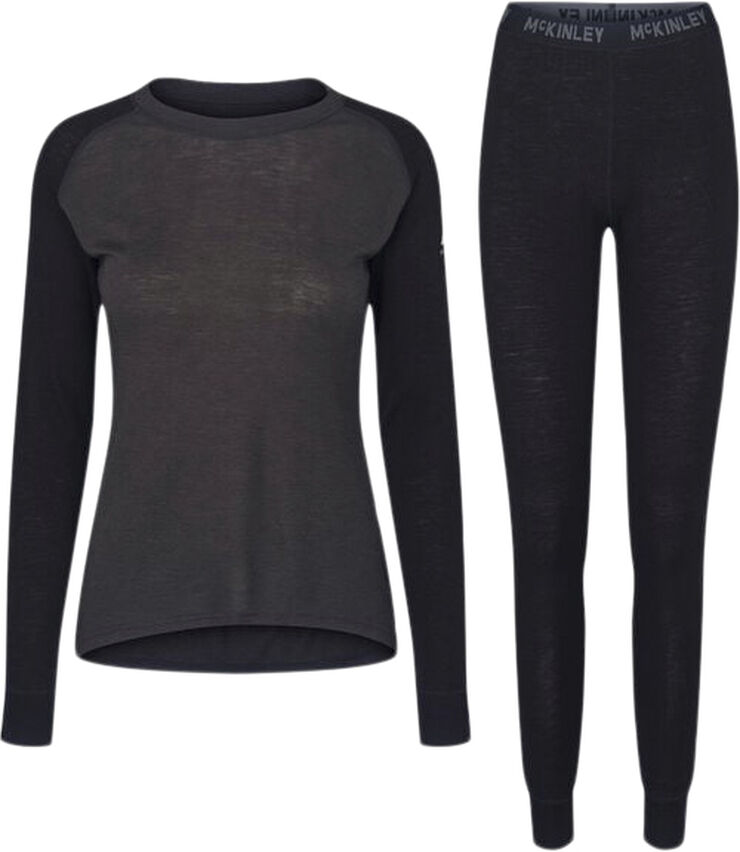 MCKINLEY Merino Uld Mix Skiundertøj Sort