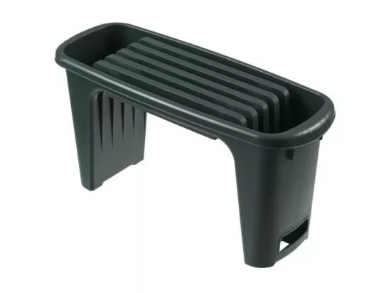 Nature Tabouret de jardinage 2-en-1 65,5 x 25 x 34 cm Vert