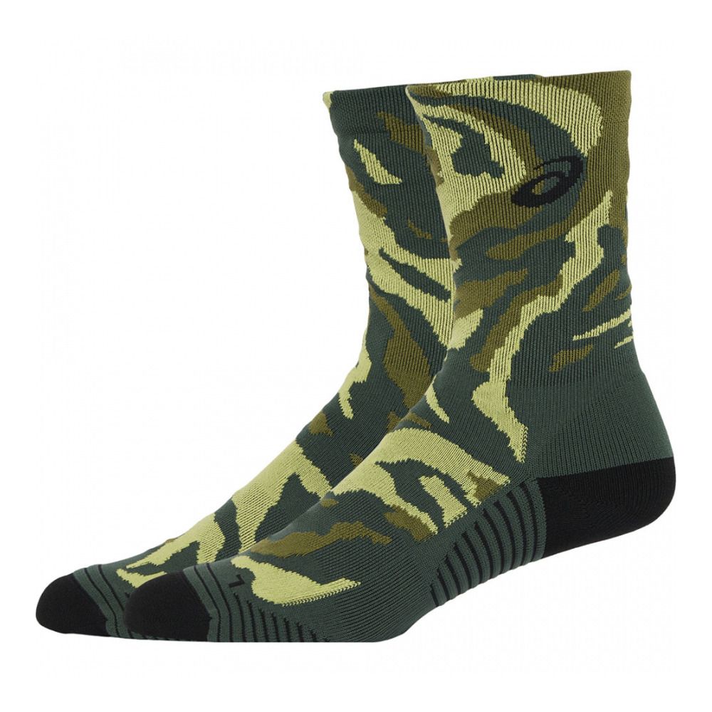 Asics COLOR CAMO RUN - Chaussettes rain forest/cactus/glow yellow