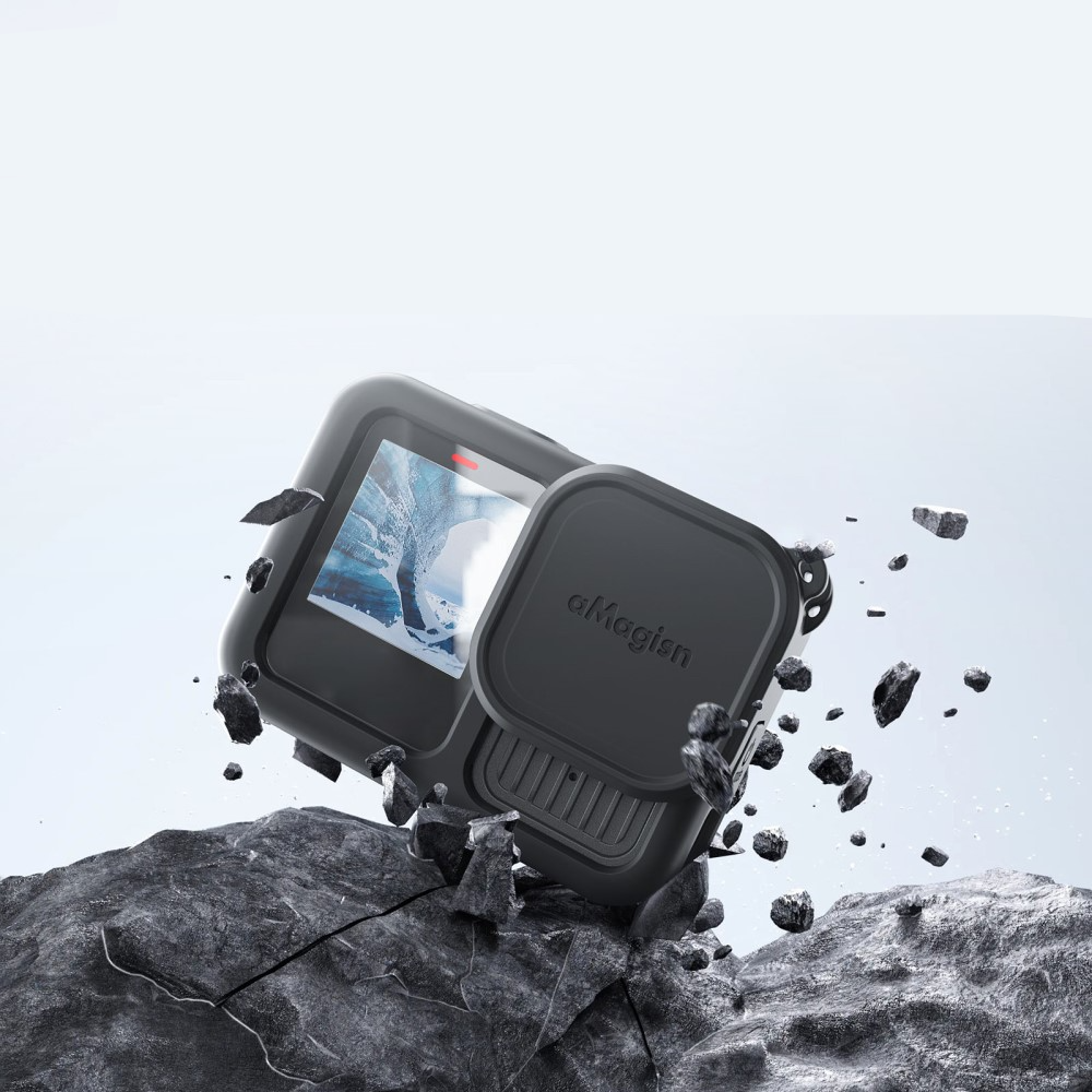 (4-tlg. Set) GoPro Hero 13 Black Silikon Case Schutzhülle - Schwarz