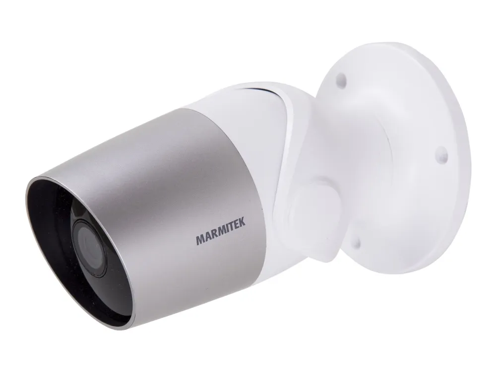 Marmitek Smart Me View MO - Netværksovervågningskamera - udendørs - modstandsdygtig over for vandsprøjt og byger - farve (Dag/nat) - 1920 x 1080 - 1080p - audio - trådløs - WiFi - H.264 - DC 12 V