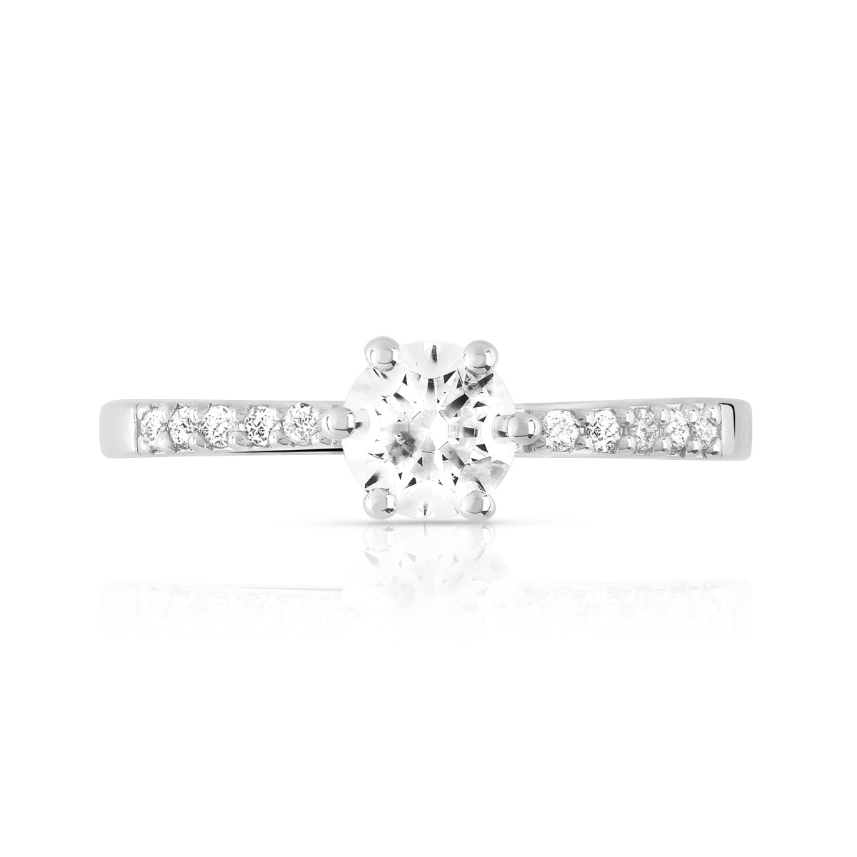 Bague argent 925 zirconias