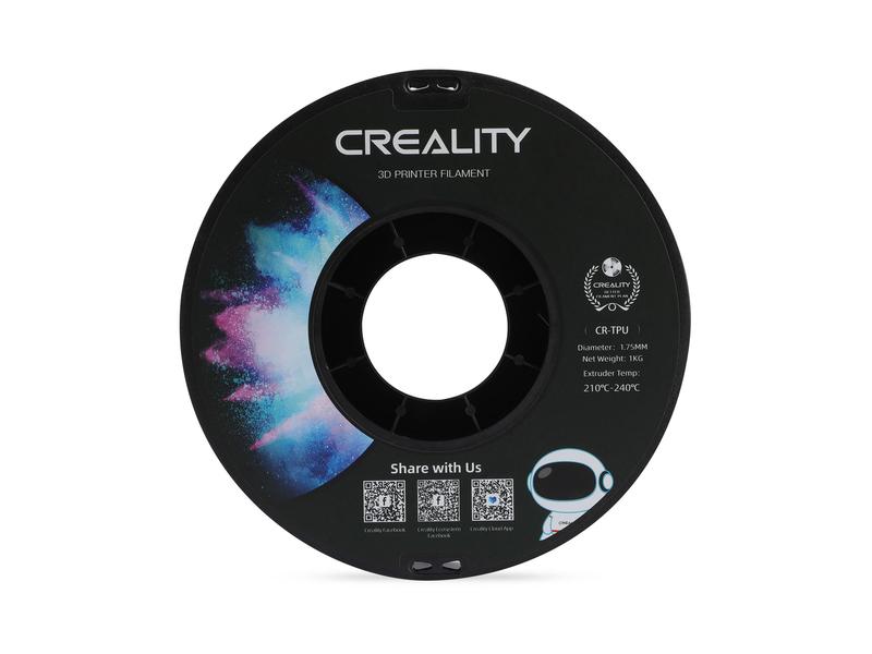 Creality Filament TPU, Rot, 1.75 mm, 1 kg Hochwertiges TPU Filament für 3D-Drucker