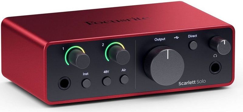 Focusrite - Scarlett 4rd Gen Solo - USB Audio Interface - 1 Mic In / 2 Lijn Uit