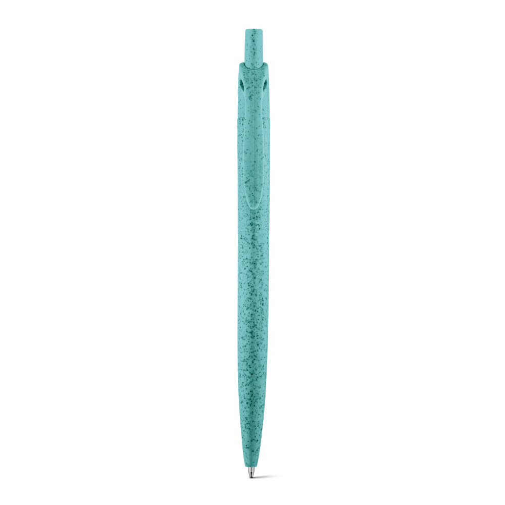 hi!dea 81168 - Stylo à bille en fibre de paille de blé et ABS avec clip