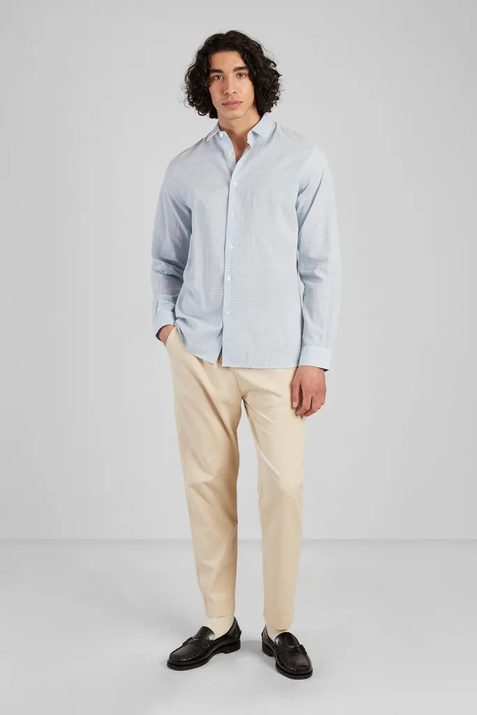 Chemise à carreaux en coton biologique japonais L'Exception Paris