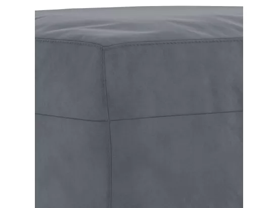 Ensemble de canapés 3 pièces avec coussins gris foncé velours