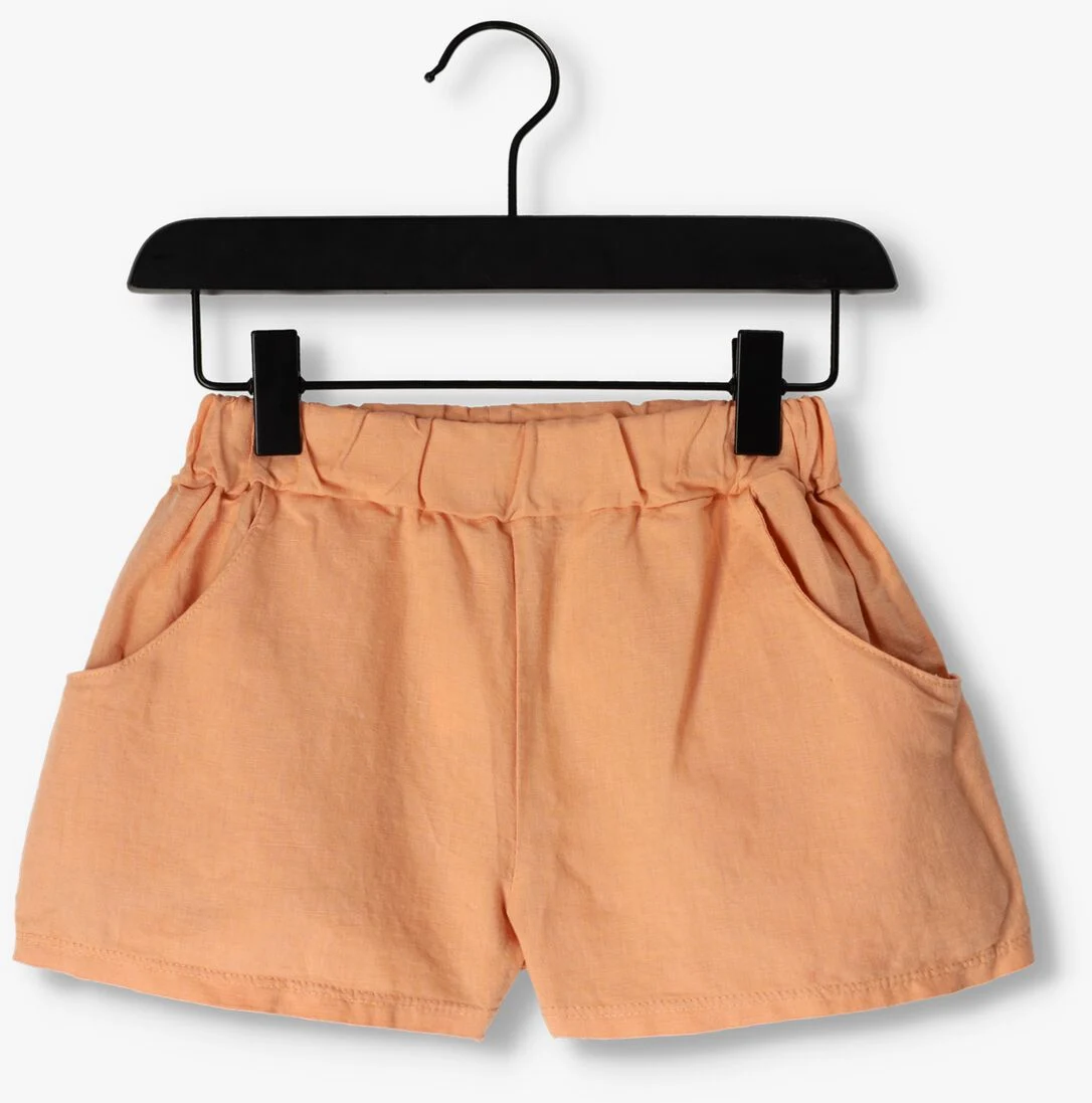 L\u00D6TIEKIDS nude l&ouml;tiekids shorts linen wide shorts solid