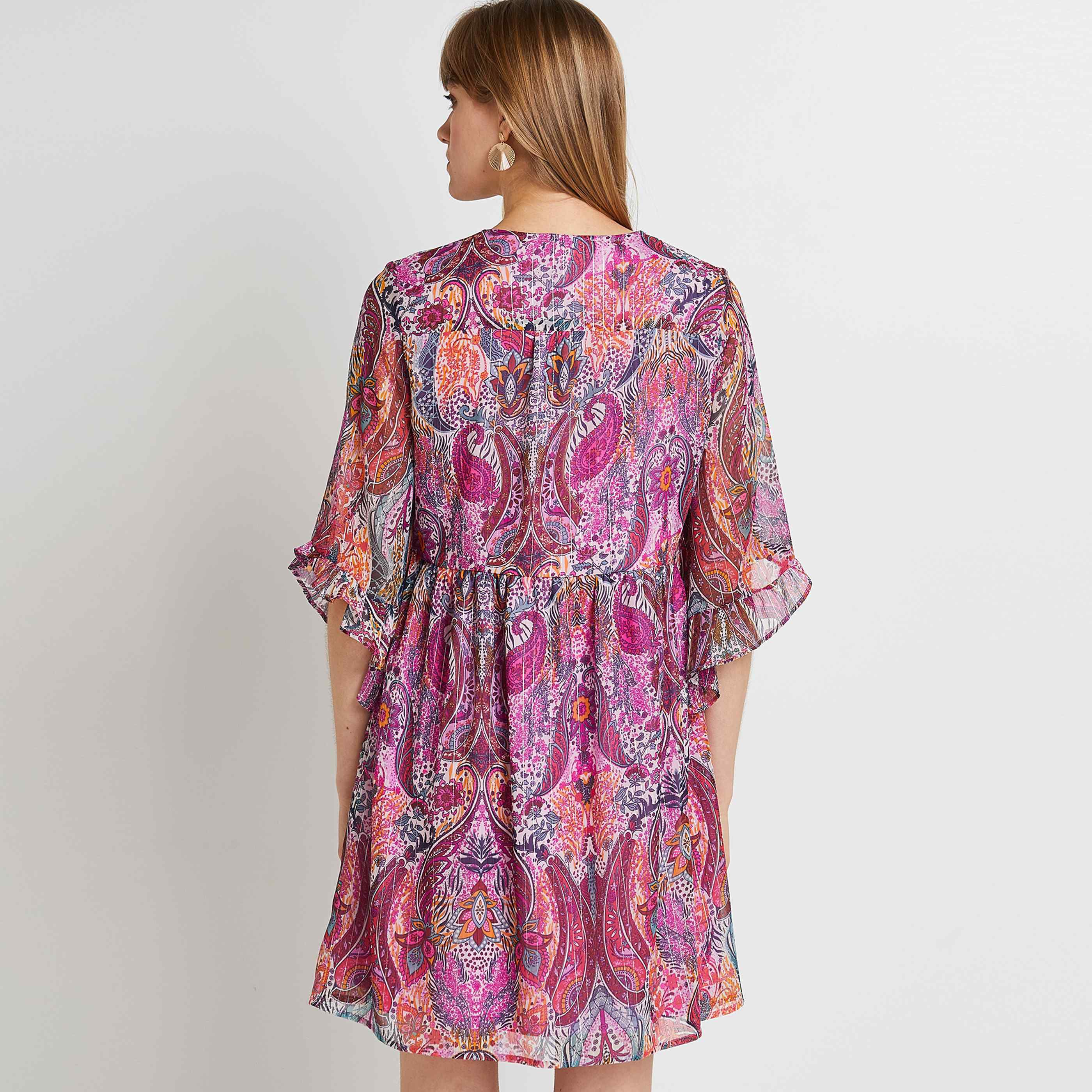 Robe fluide femme - FUSHIA