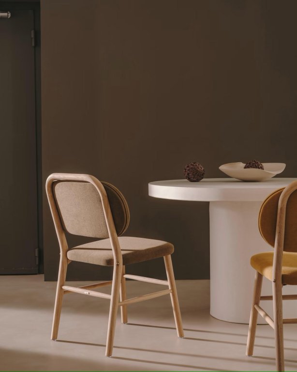 Kave Home Helda eetkamerstoel beige