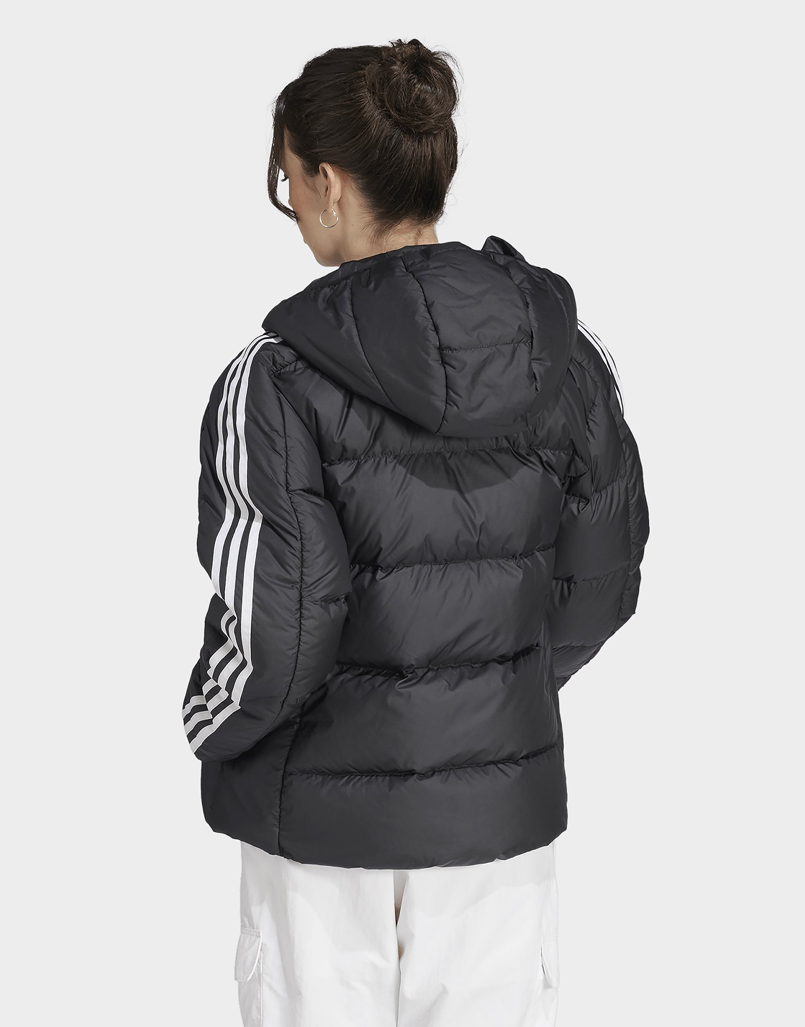 adidas Doudoune à capuche semi-épaisse Essentials 3-Stripes